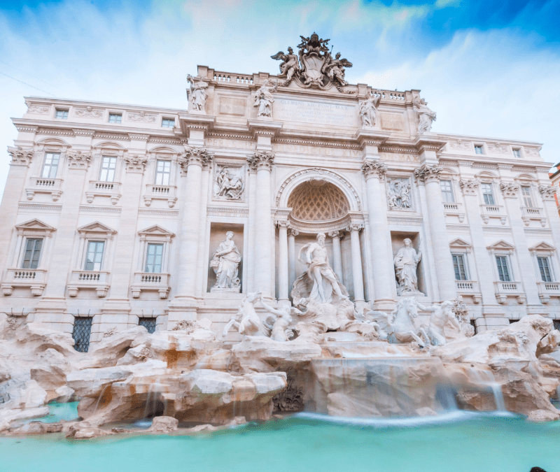 Trevi Fountain in Rome Italy
