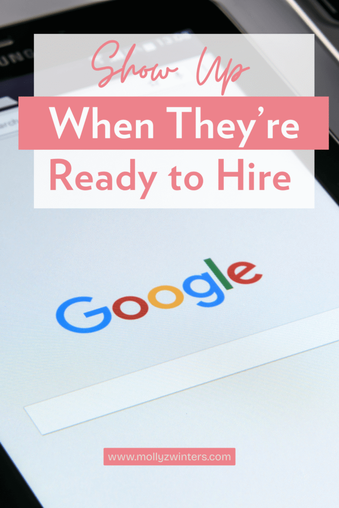 Google searches help you get more organizing clients.