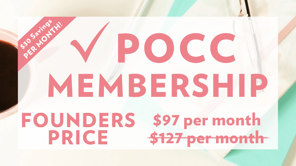 POCC Founders Pricing $97 instead of $127 monthly.